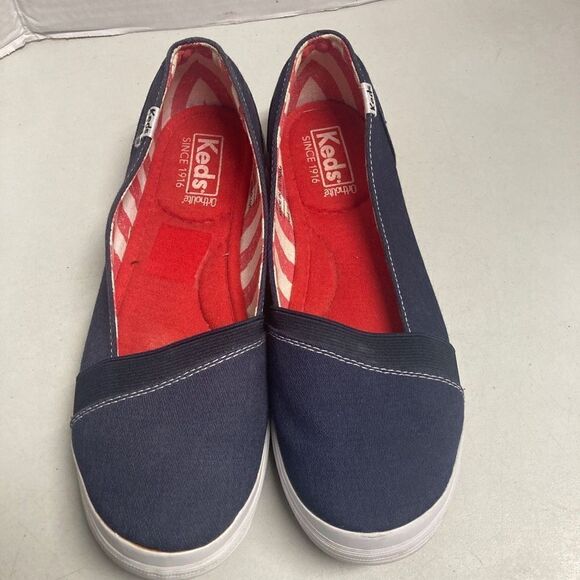 KEDS‎ Women’s Slip On Cali Sneakers Size 6.5 Blue - Picture 7 of 9